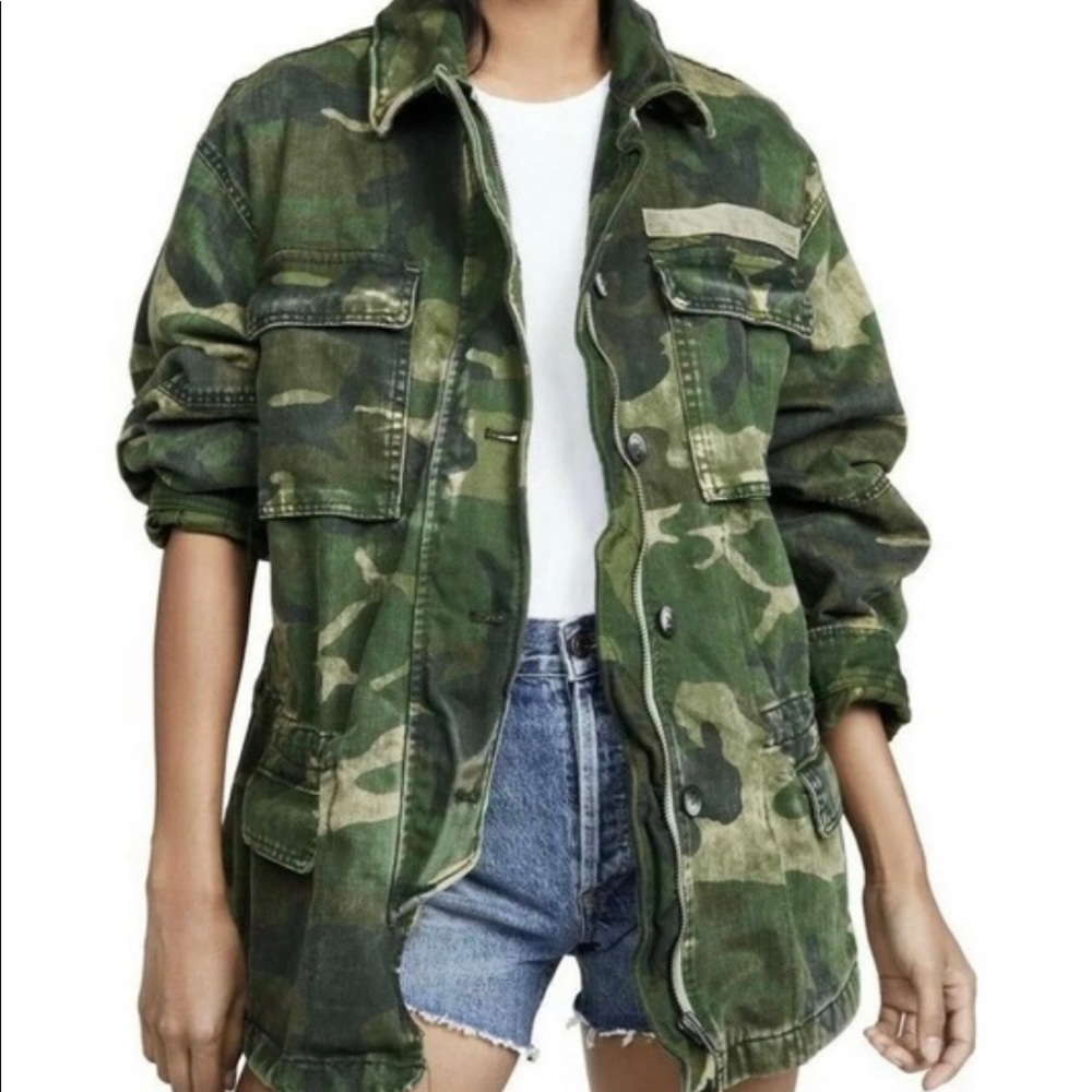 Camouflage Green Women's Jacket